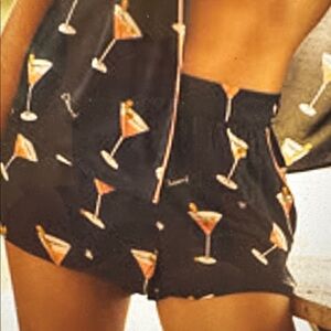 By Anthropologie Silky Cocktail Pajama Shorts